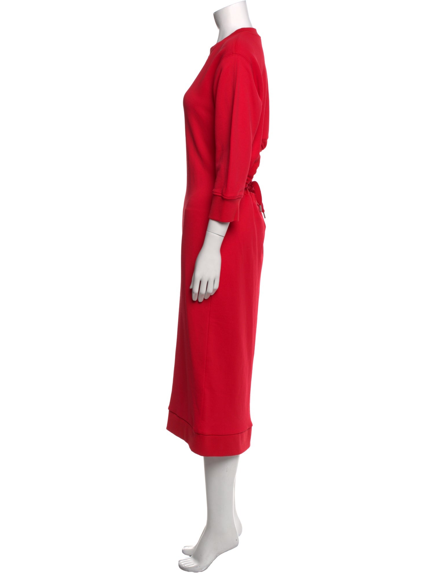 Tibi Crew Neck Midi Length Dress