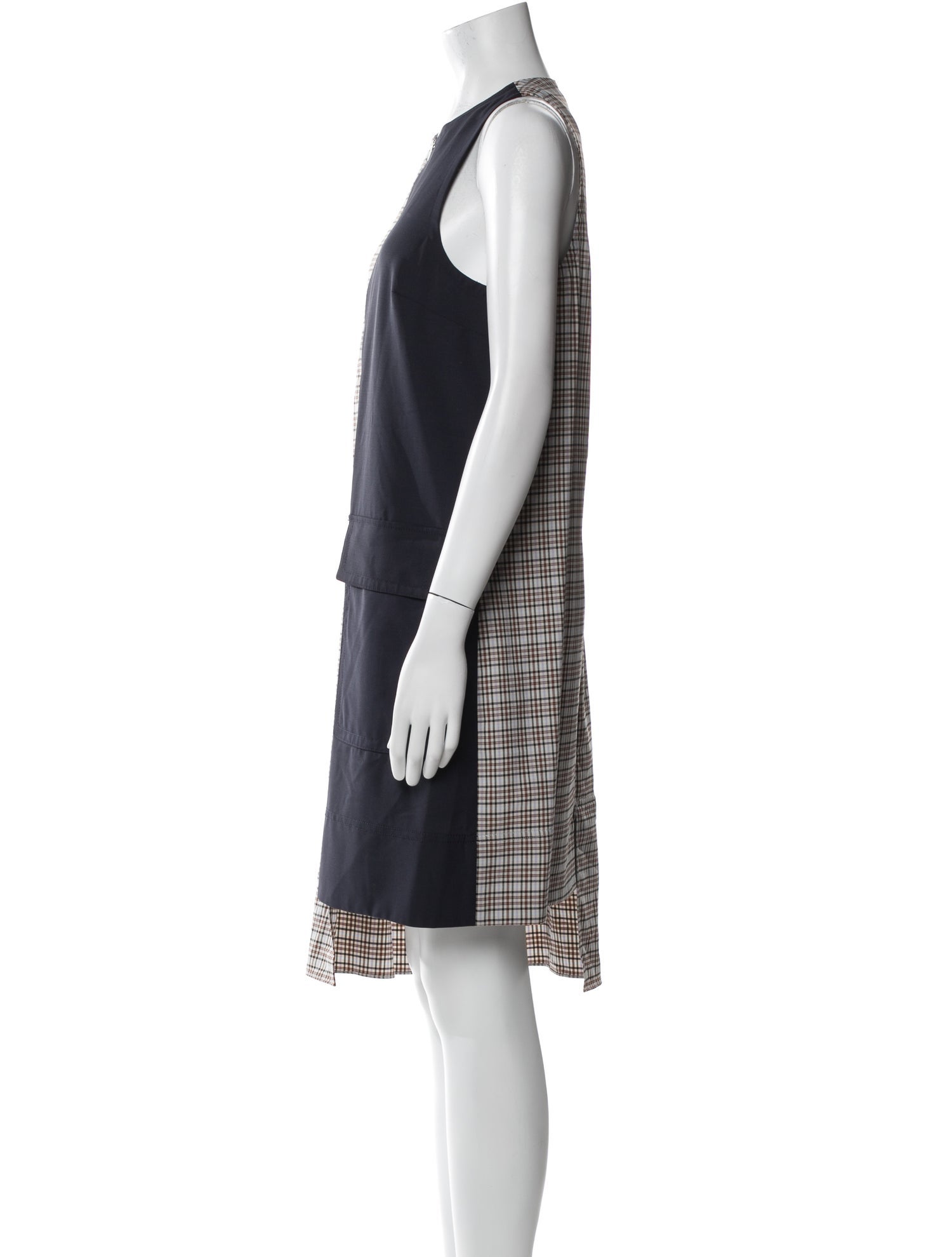 Tibi Crew Neck Knee-Length Dress w/ Tags