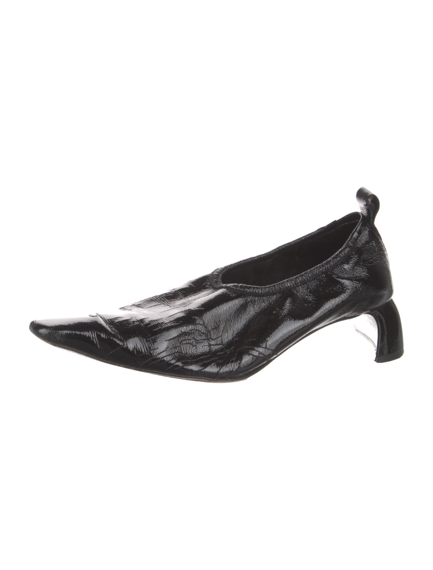 Tibi Patent Leather Slingback Pumps