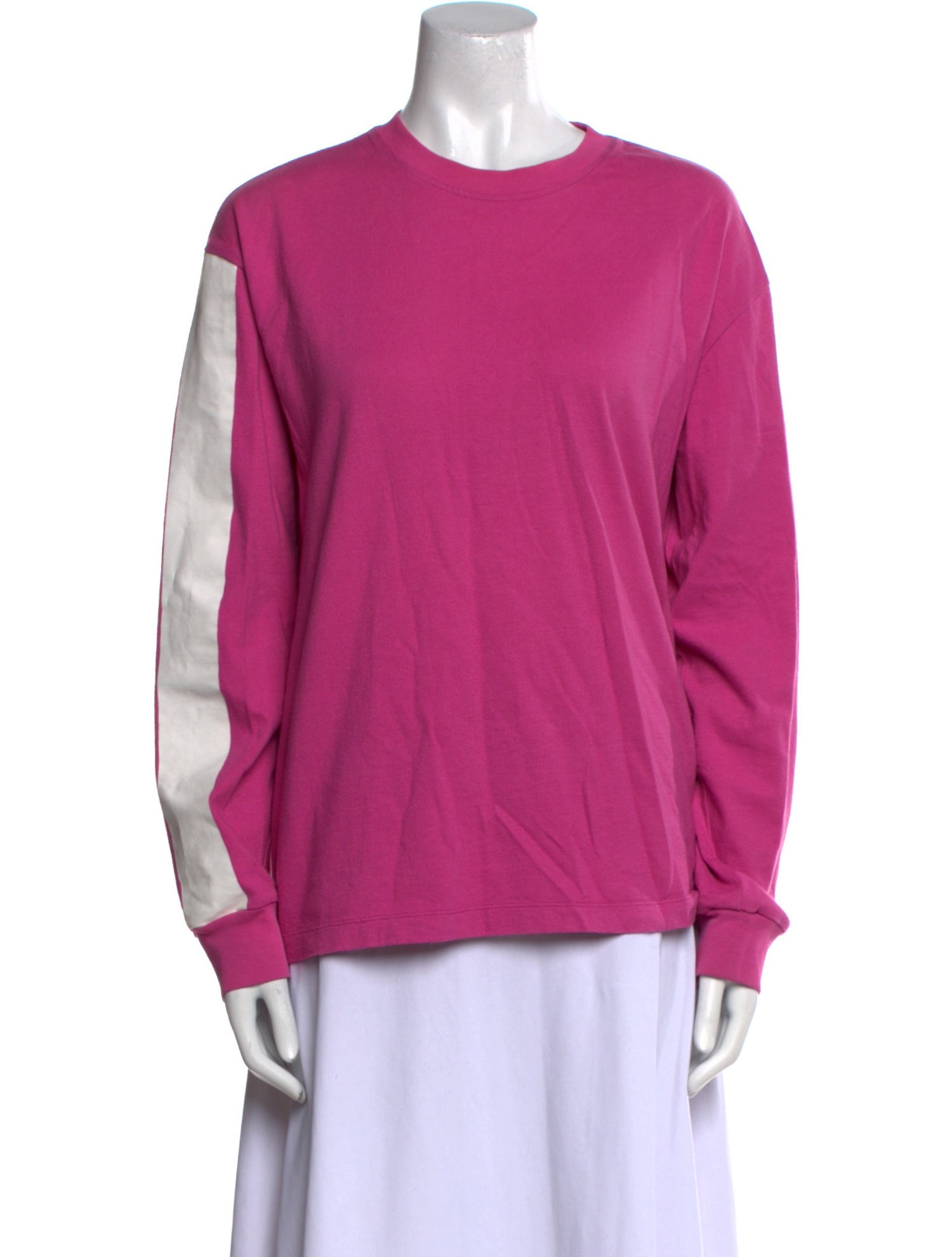 Tibi Crew Neck Long Sleeve Sweatshirt