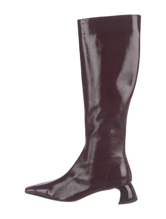 Tibi Patent Leather Riding Boots