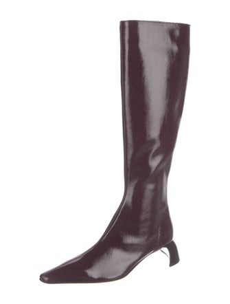 Tibi Patent Leather Riding Boots
