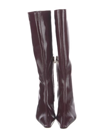 Tibi Patent Leather Riding Boots