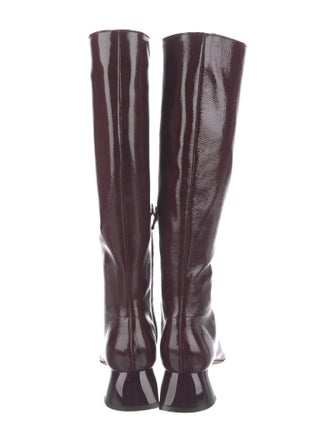 Tibi Patent Leather Riding Boots