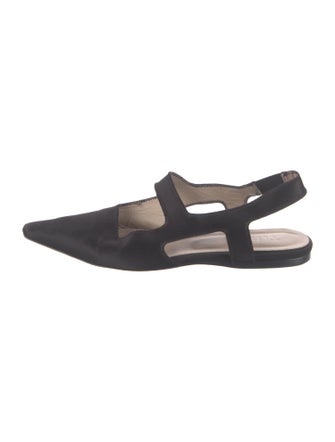 Tibi Satin Slingback Flats
