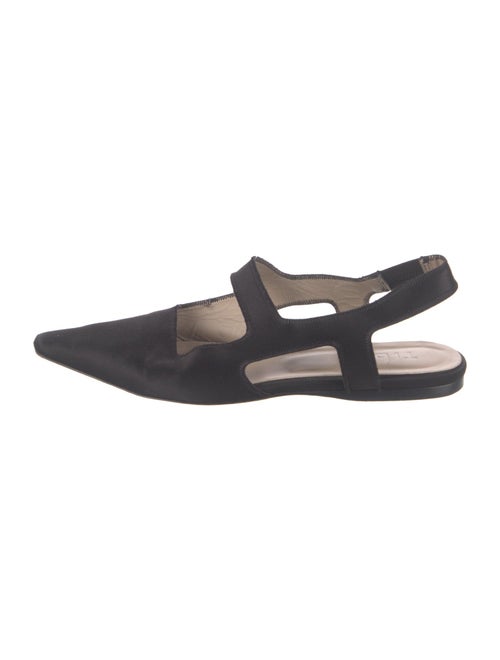 Tibi Satin Slingback Flats