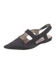 Tibi Satin Slingback Flats