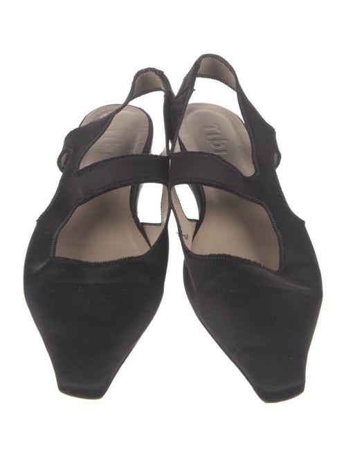 Tibi Satin Slingback Flats