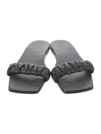 Tibi Leather Slides