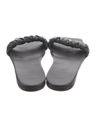 Tibi Leather Slides