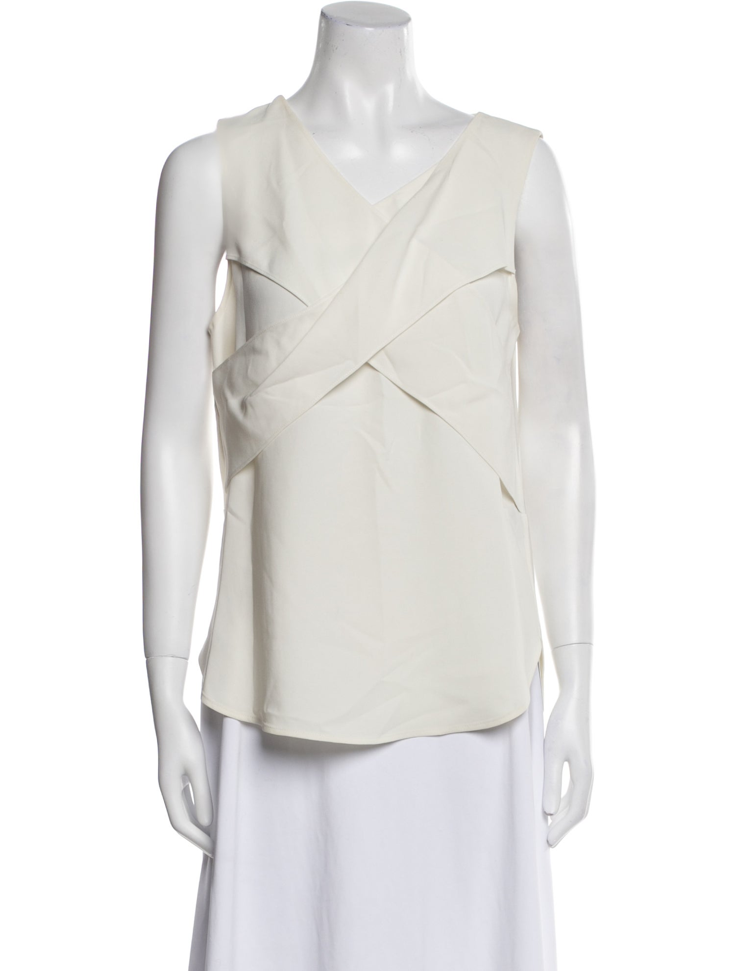 Tibi V-Neck Sleeveless Blouse