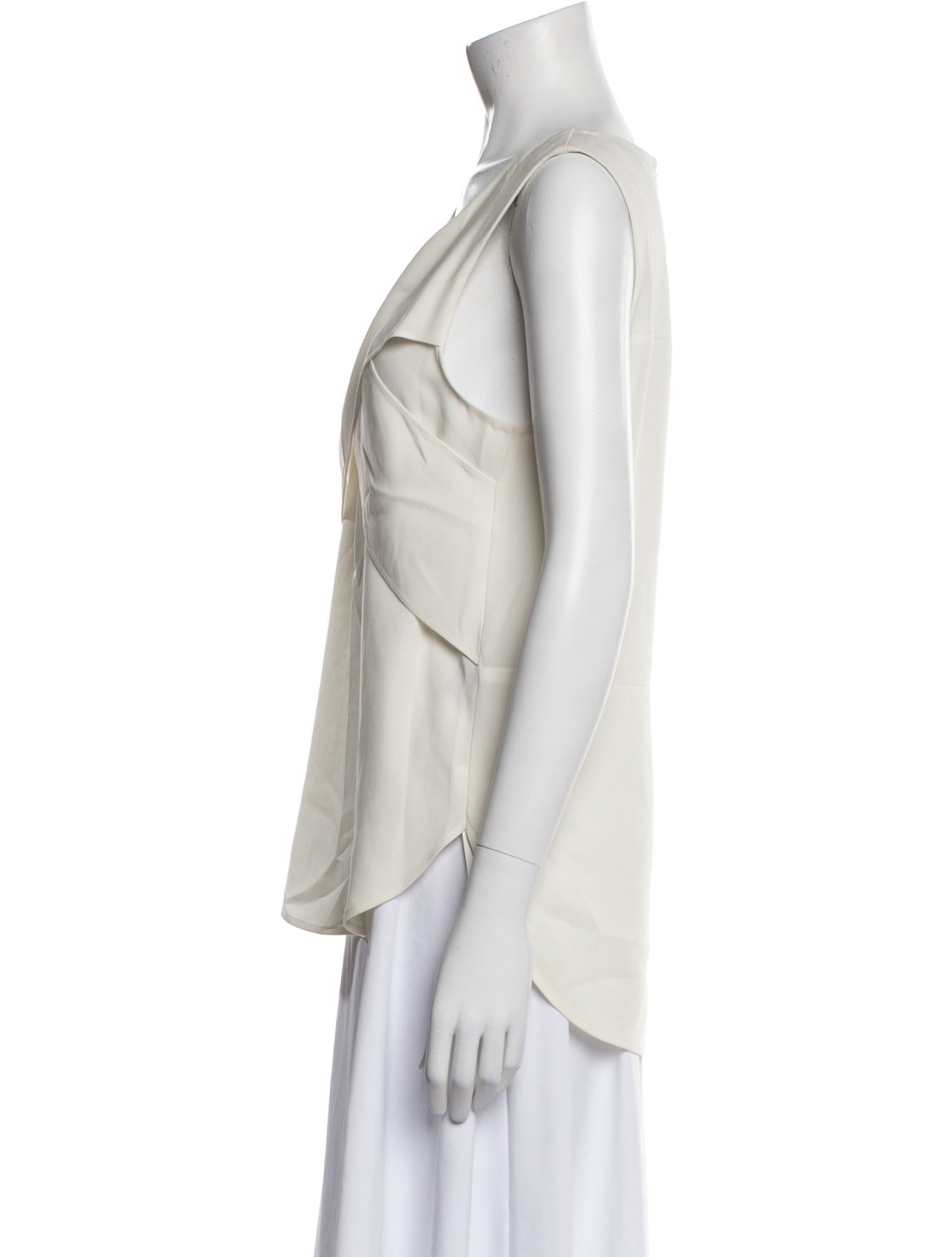 Tibi V-Neck Sleeveless Blouse