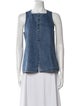 Tibi Square Neckline Sleeveless Top