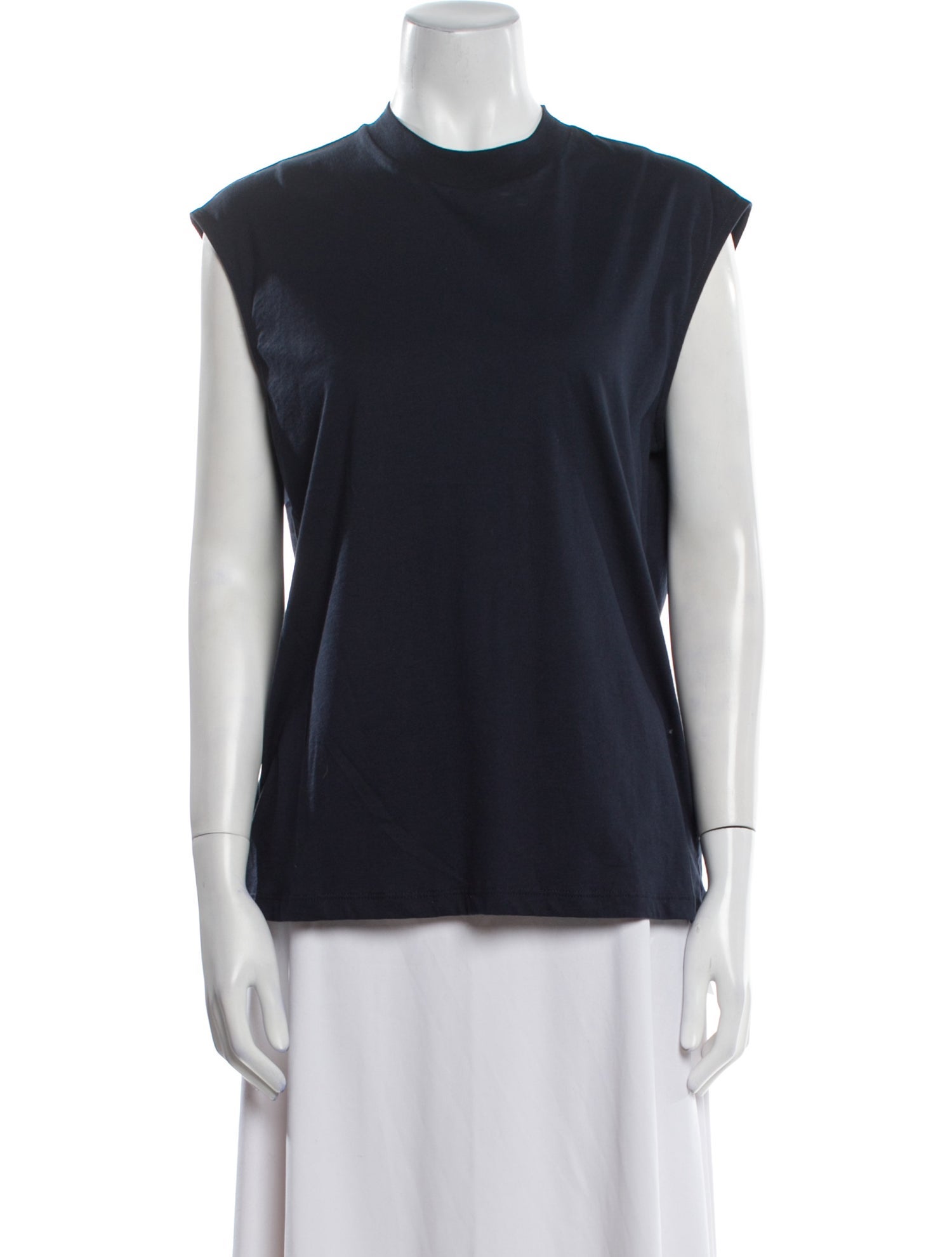 Tibi Crew Neck Short Sleeve Top