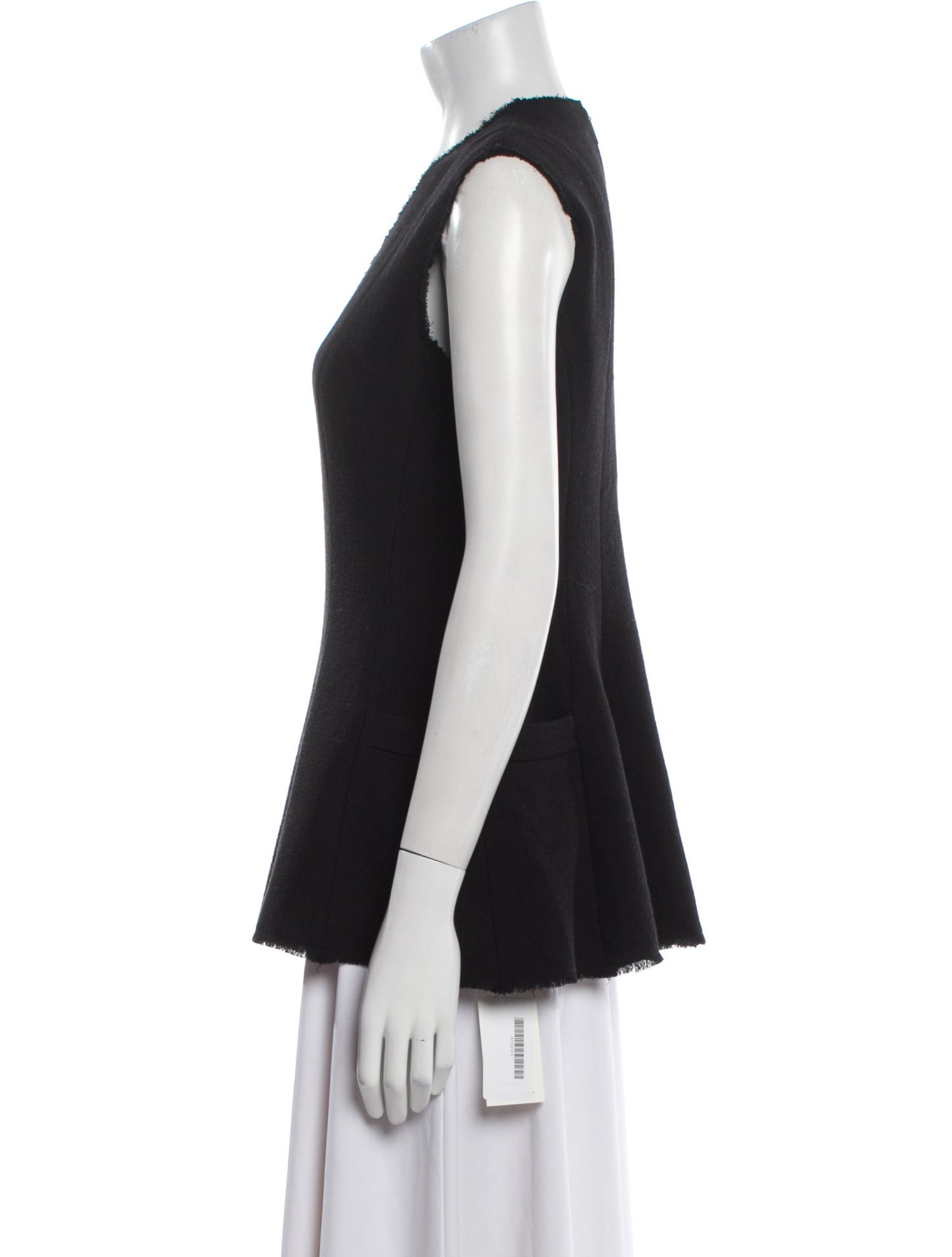 Tibi Wool V-Neck Blouse