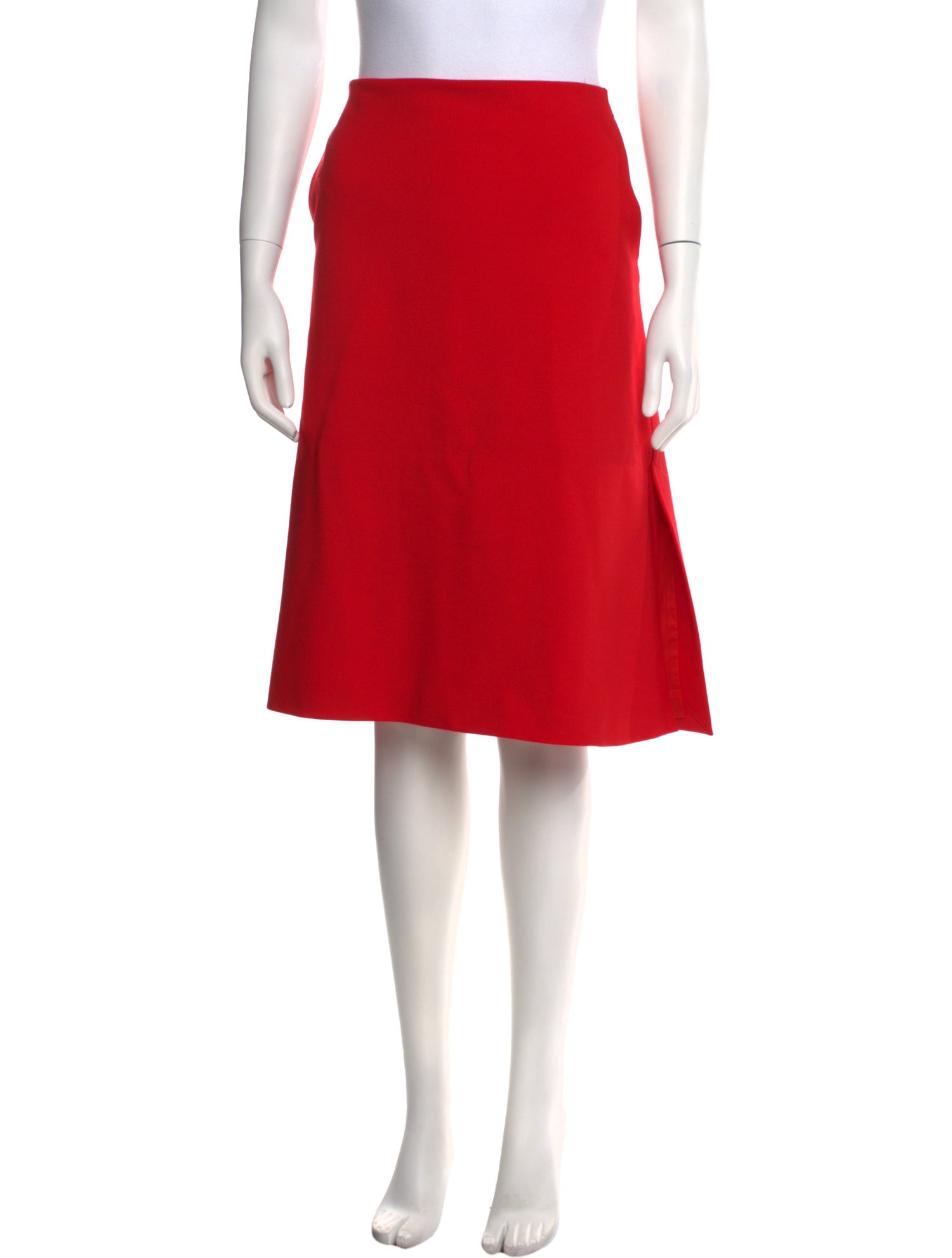 Tibi Pleated Accents Knee-Length Skirt