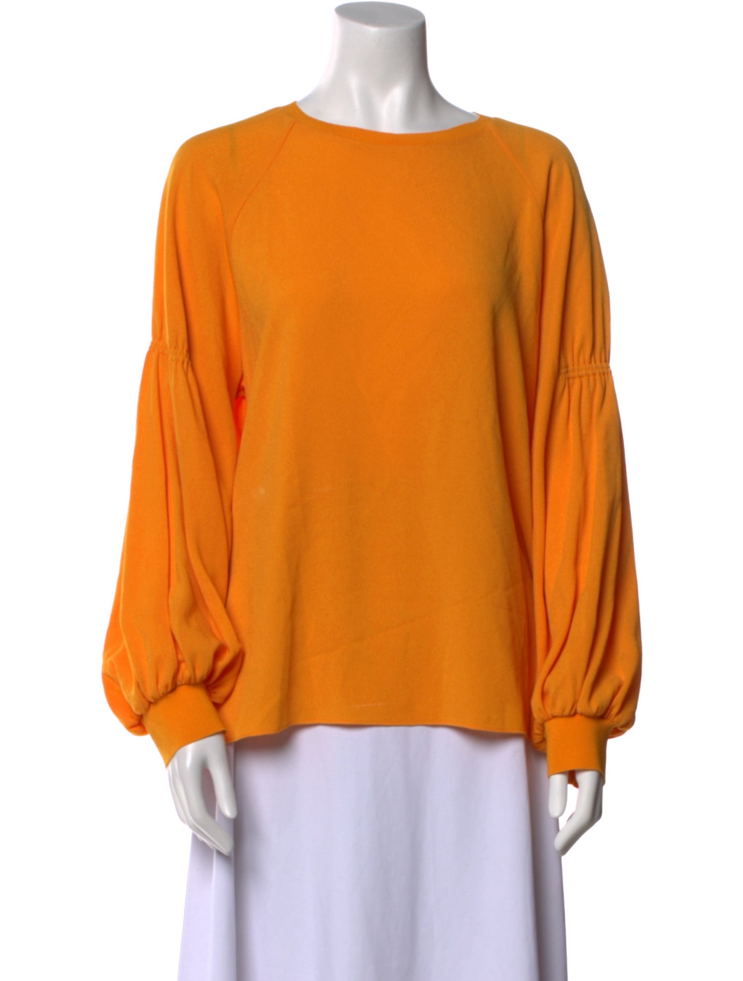 Tibi Bateau Neckline Long Sleeve Sweatshirt