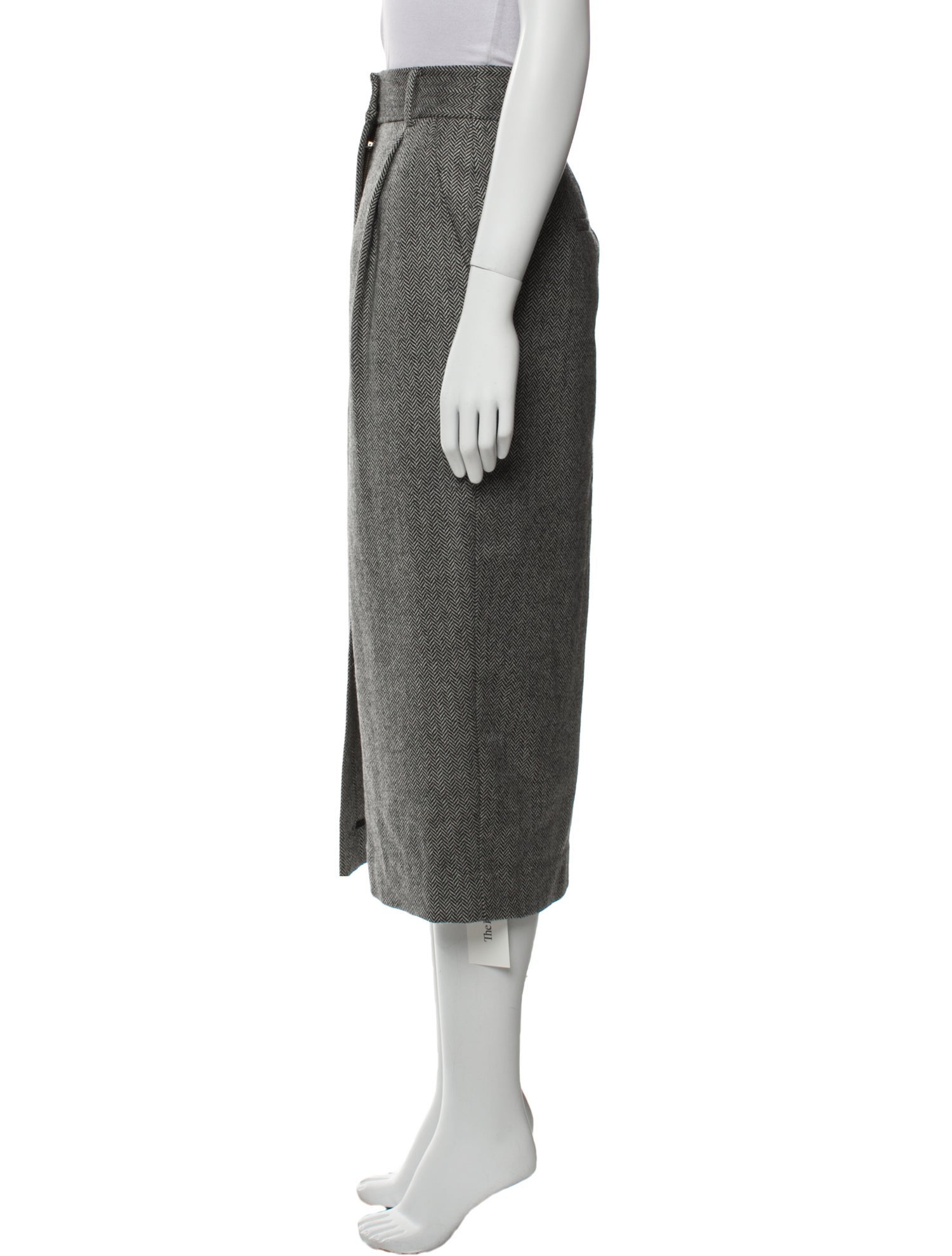 Tibi Virgin Wool Midi Length Skirt