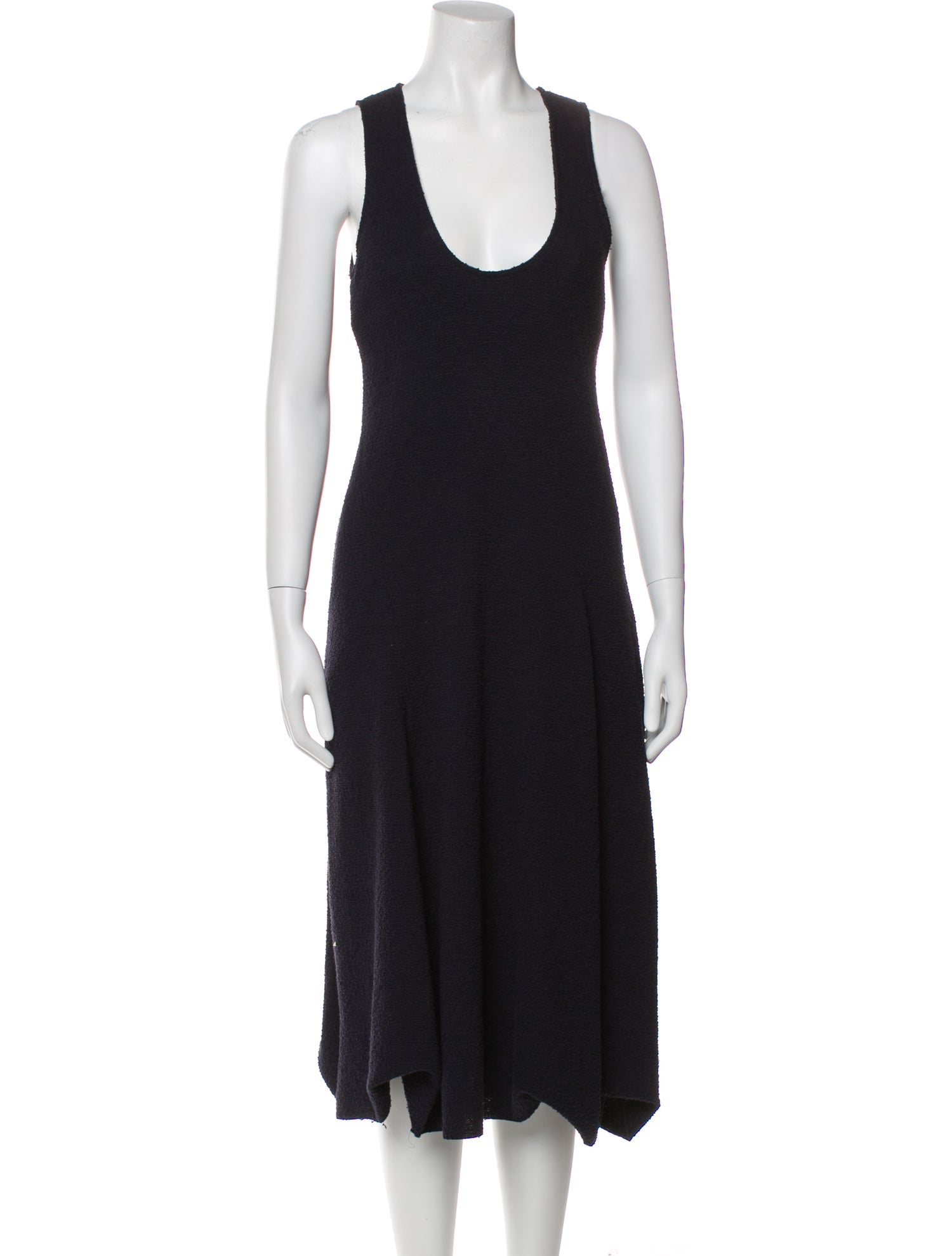 Tibi Scoop Neck Midi Length Dress