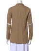Tibi Long Sleeve Button-Up Top