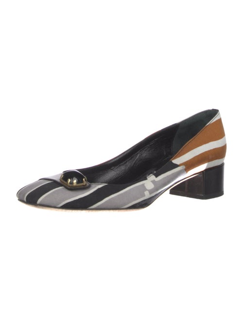 Tibi Striped Pumps