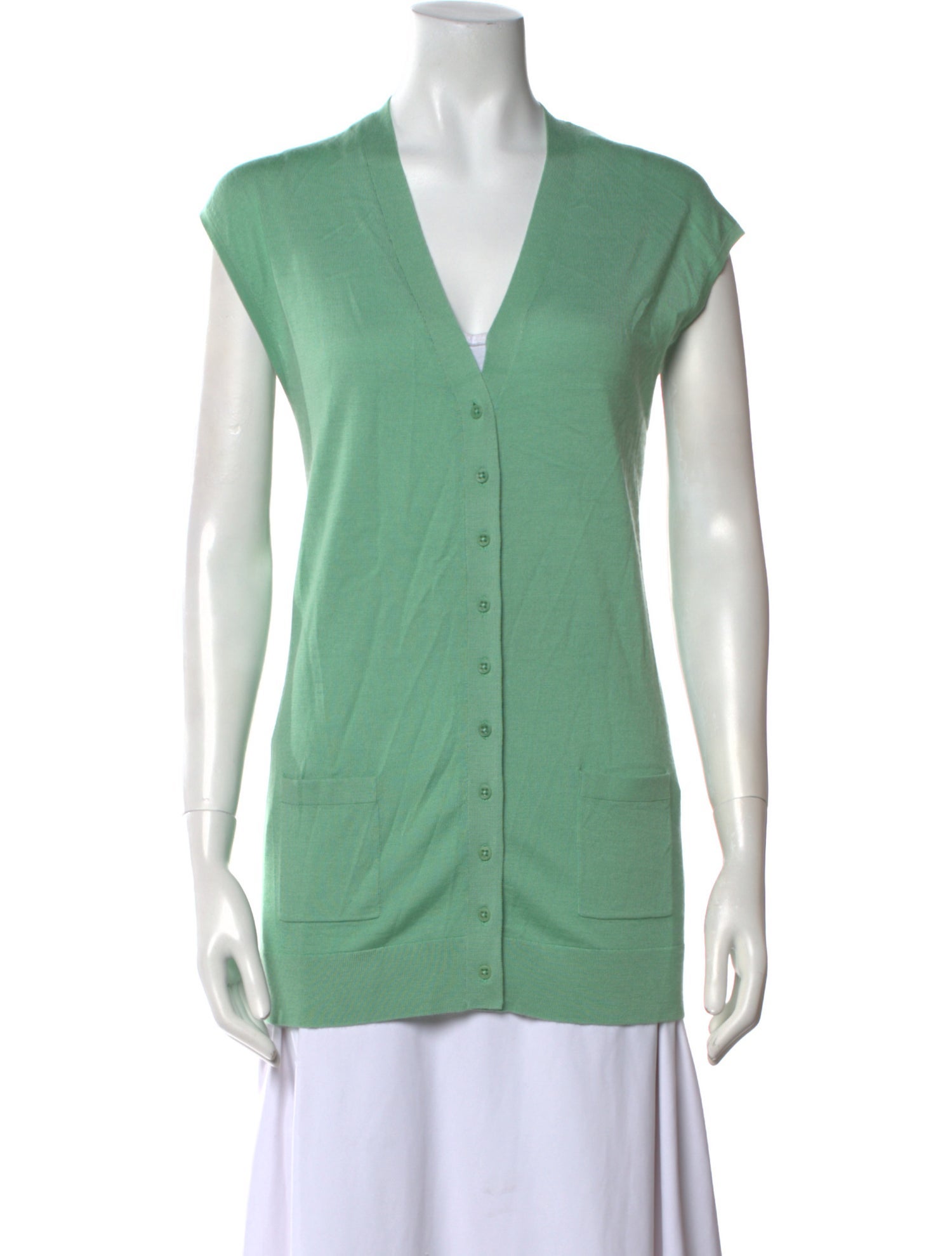 Tibi Wool V-Neck Sweater