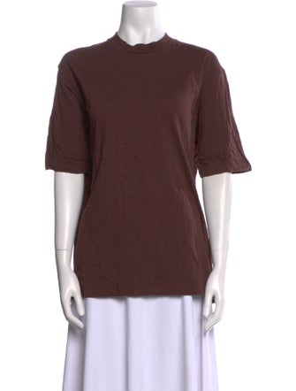 Tibi Crew Neck Short Sleeve T-Shirt