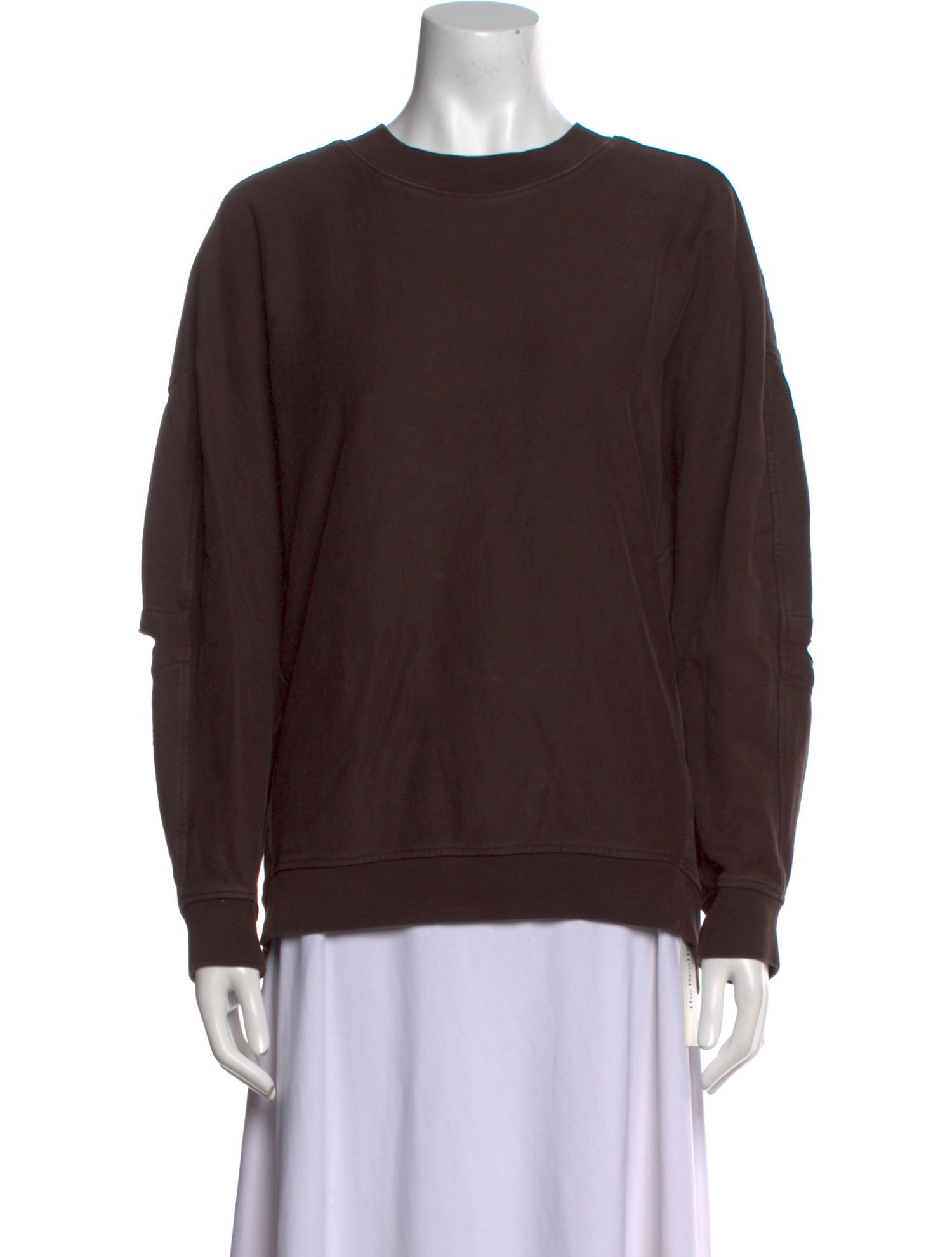 Tibi Crew Neck Long Sleeve Sweatshirt