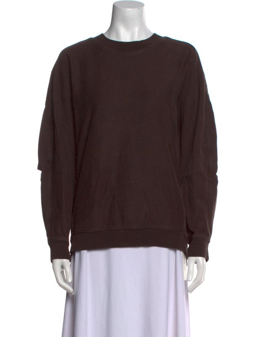 Tibi Crew Neck Long Sleeve Sweatshirt