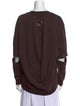Tibi Crew Neck Long Sleeve Sweatshirt
