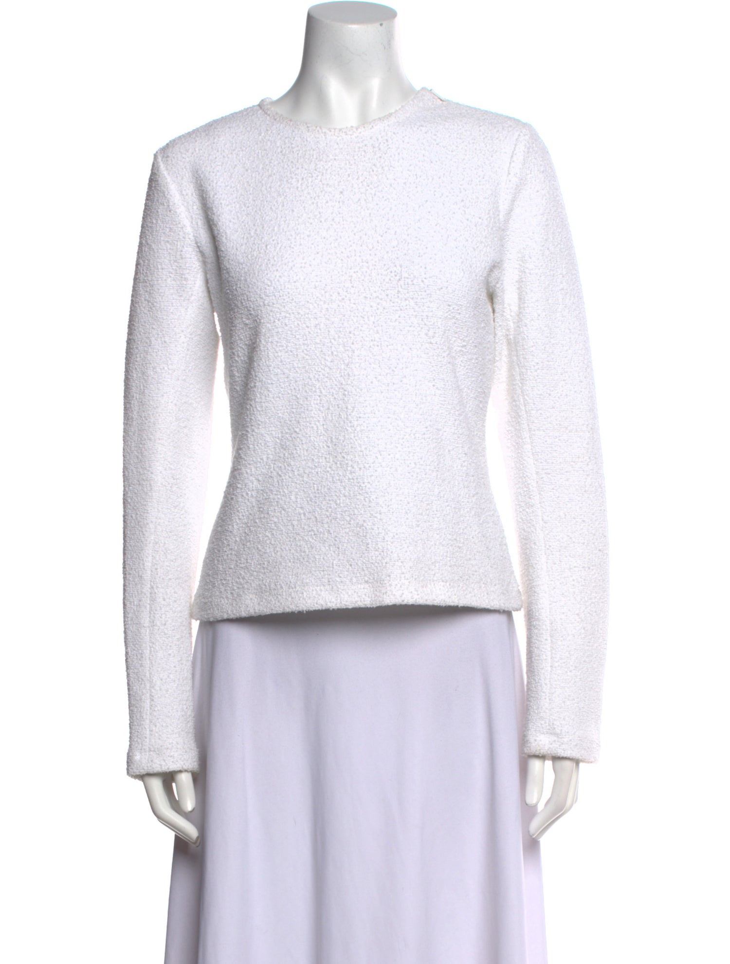 Tibi Crew Neck Long Sleeve Sweatshirt