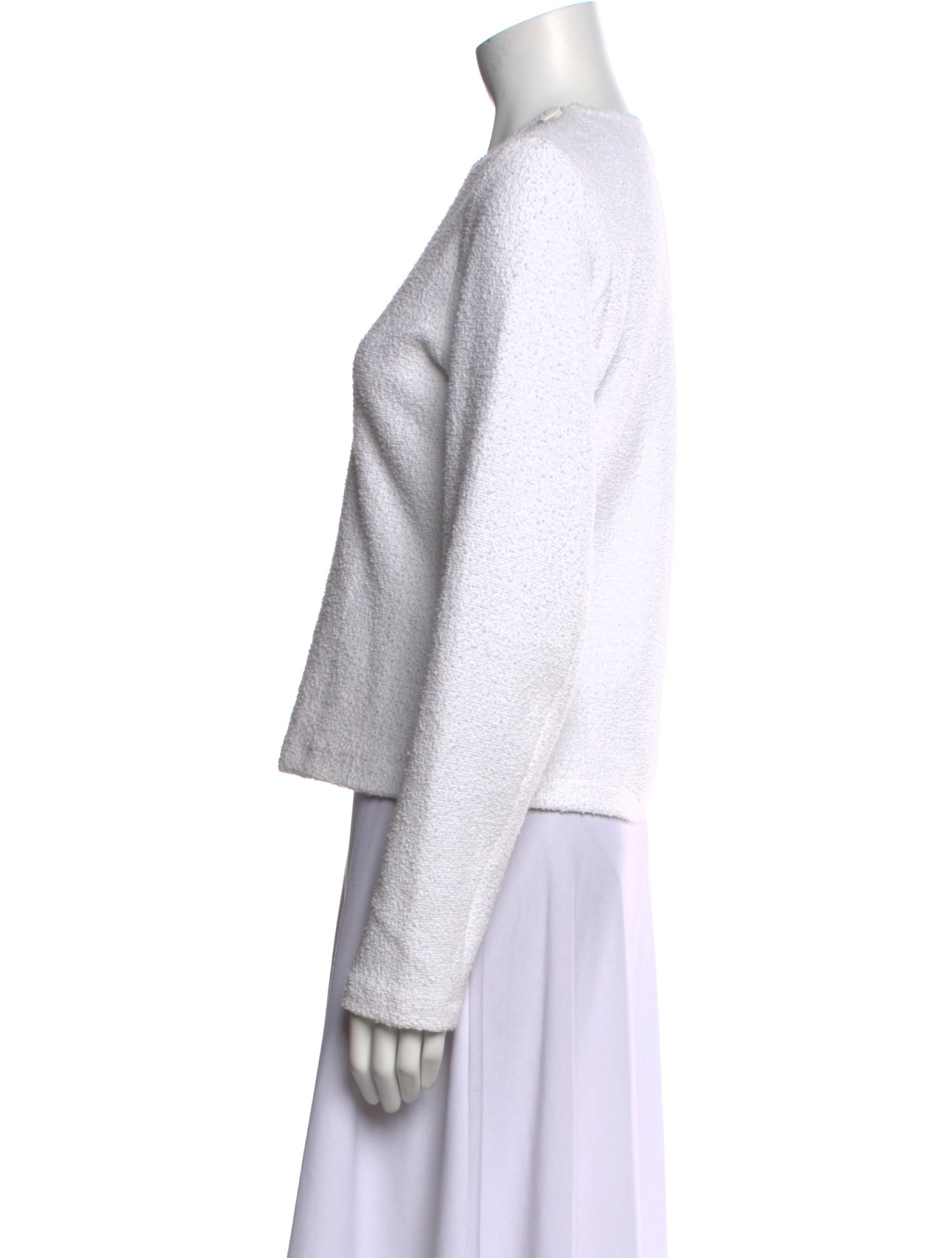 Tibi Crew Neck Long Sleeve Sweatshirt