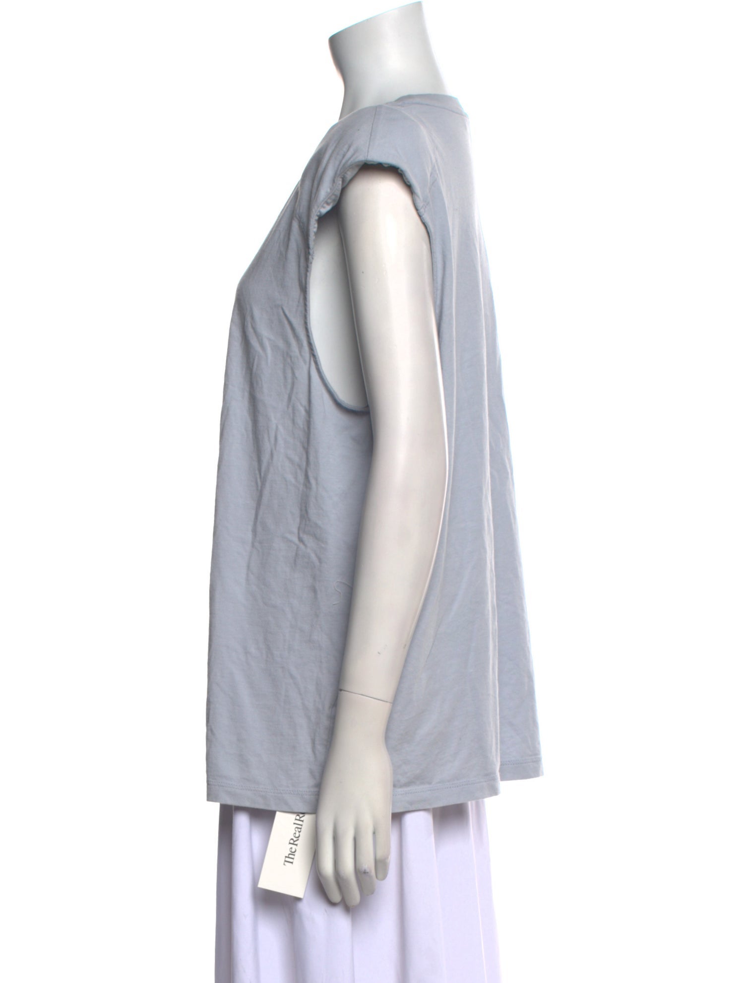 Tibi Scoop Neck Short Sleeve T-Shirt