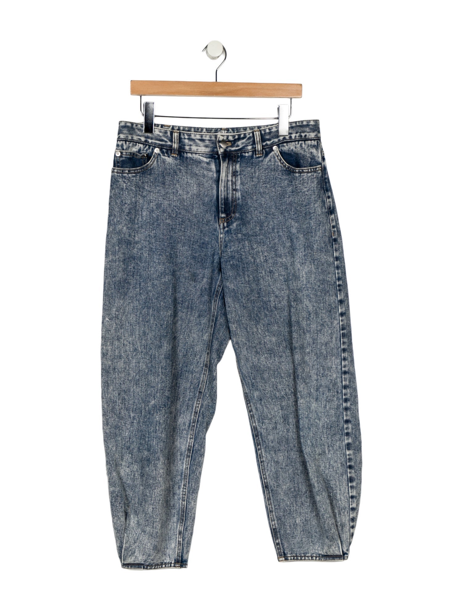 Tibi Mid-Rise Straight Leg Jeans