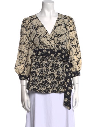 Tibi Silk Printed Blouse