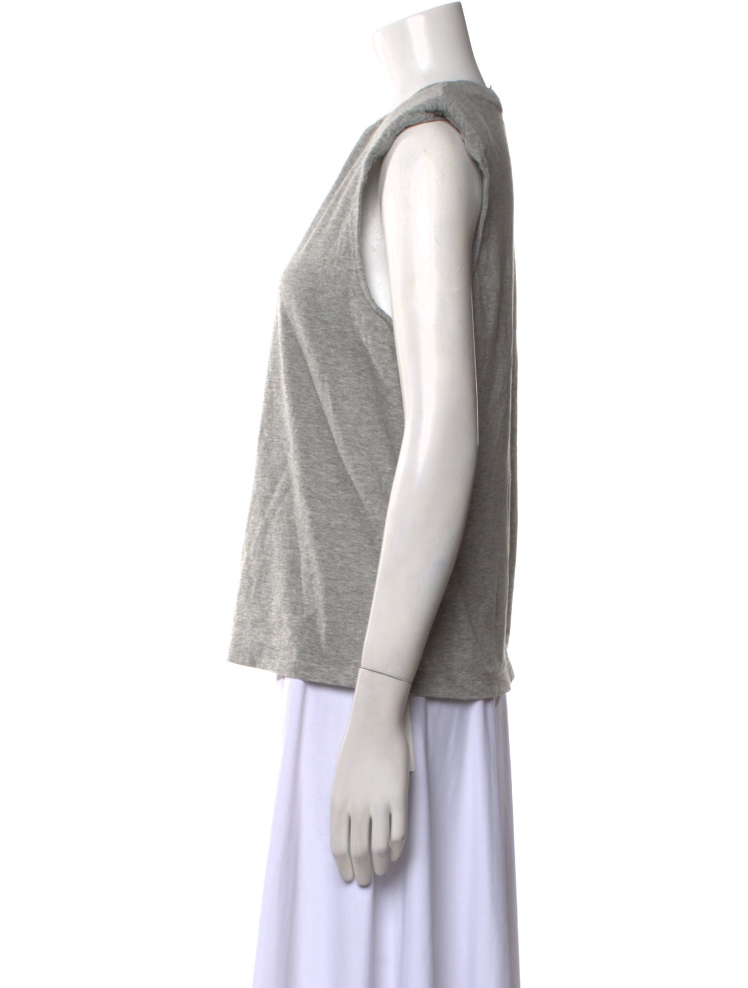 Tibi Crew Neck Sleeveless Top