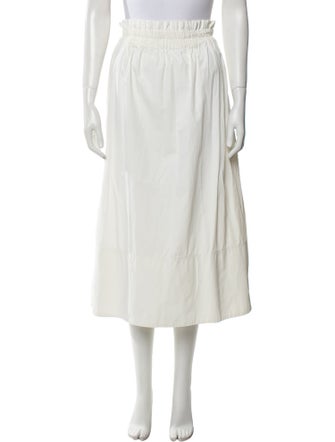 Tibi Pleated Accents Midi Length Skirt