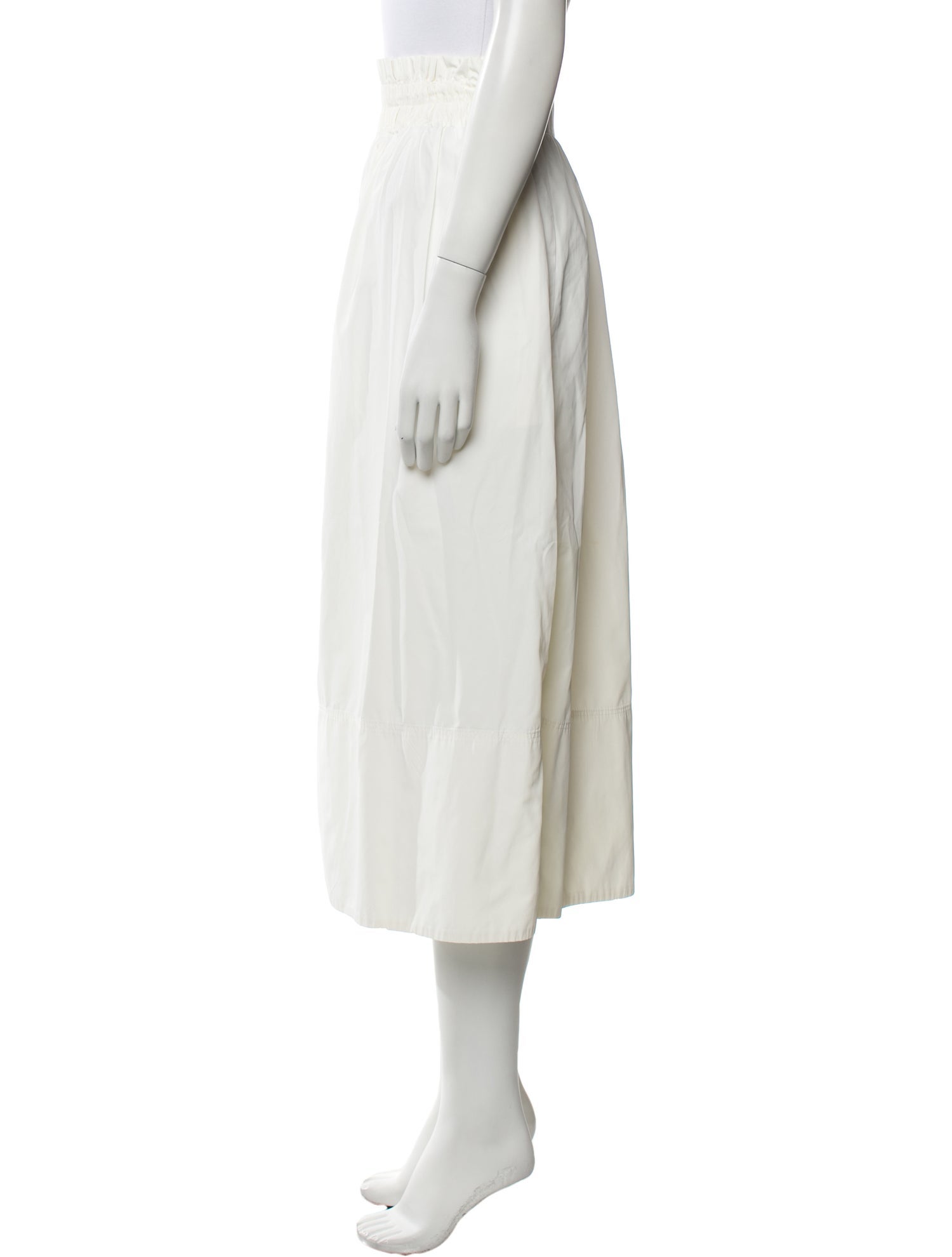 Tibi Pleated Accents Midi Length Skirt