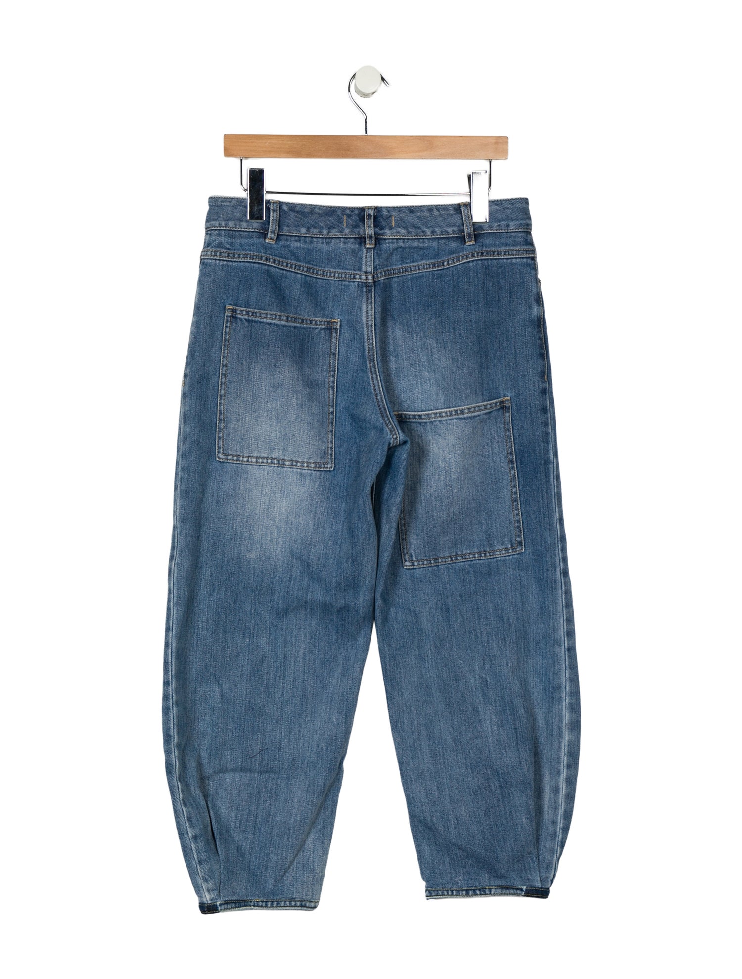 Tibi Mid-Rise Straight Leg Jeans