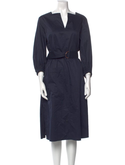 Tibi V-Neck Midi Length Dress