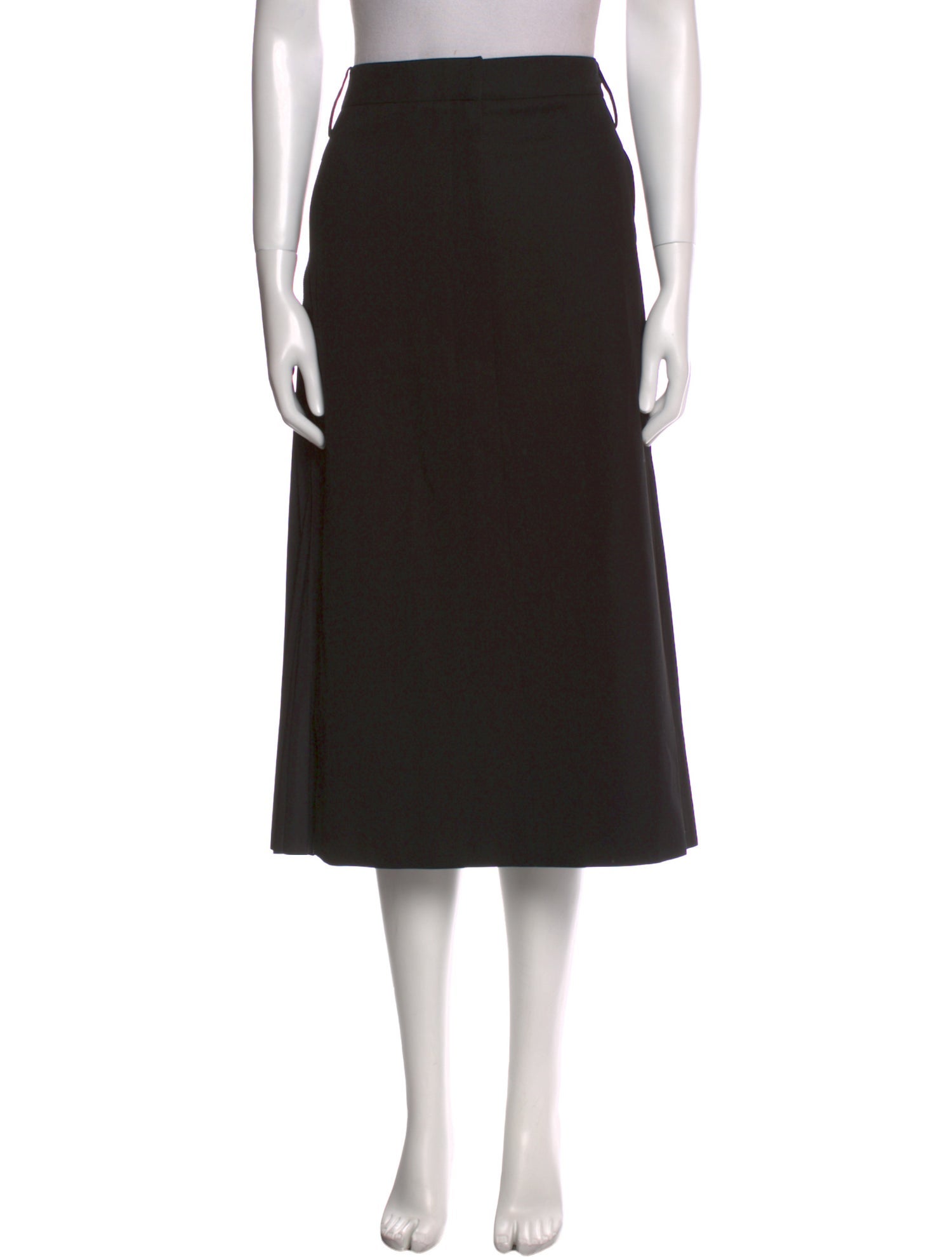 Tibi Fringe Trim Accent Midi Length Skirt