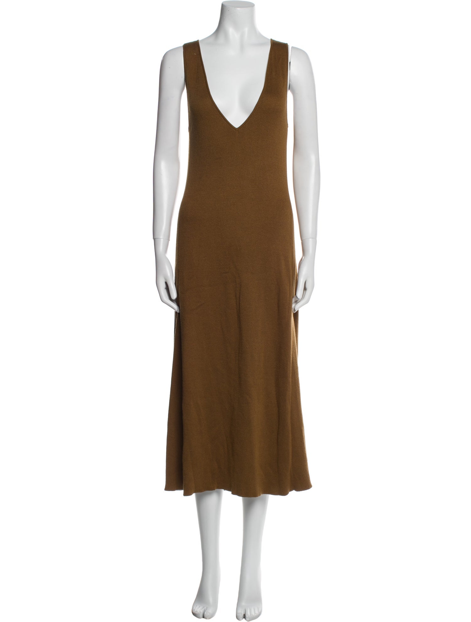 Tibi V-Neck Long Dress