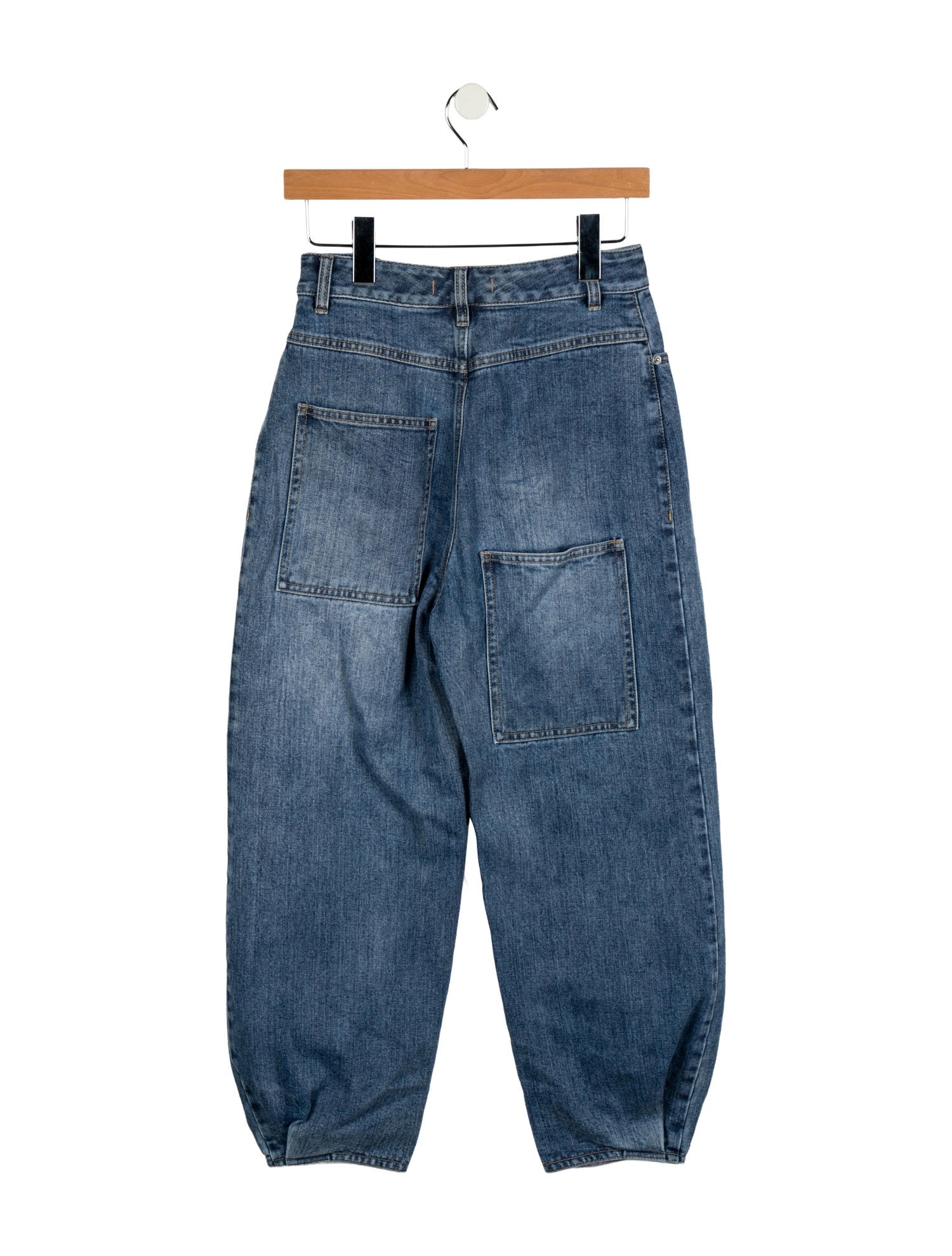 Tibi High-Rise Straight Leg Jeans