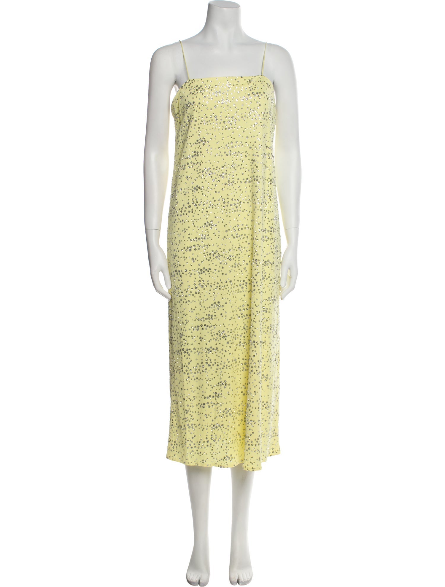 Tibi Floral Print Midi Length Dress