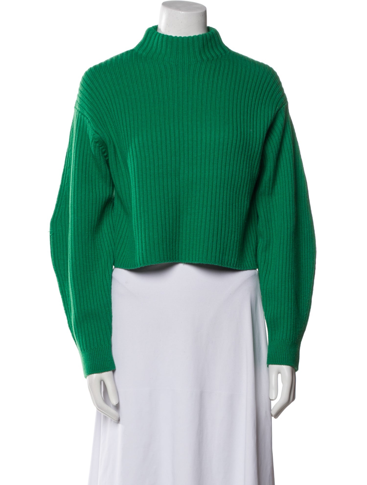 Tibi Merino Wool Mock Neck Sweater