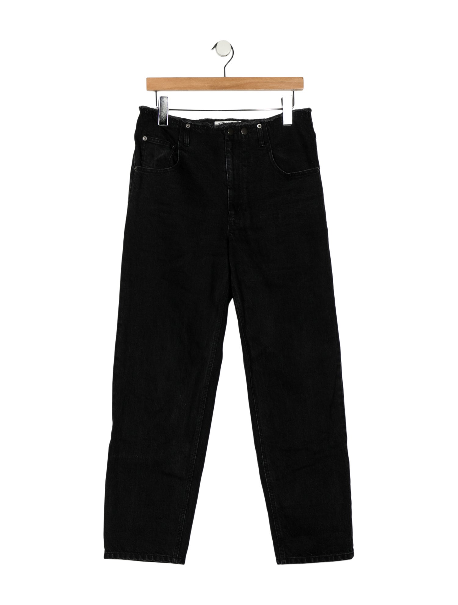 Tibi High-Rise Straight Leg Jeans