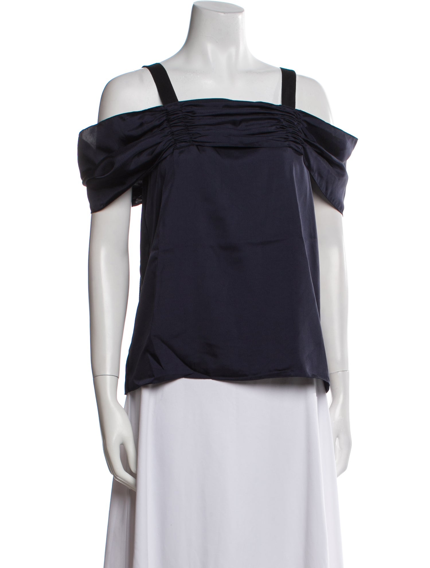 Tibi Square Neckline Short Sleeve Blouse w/ Tags