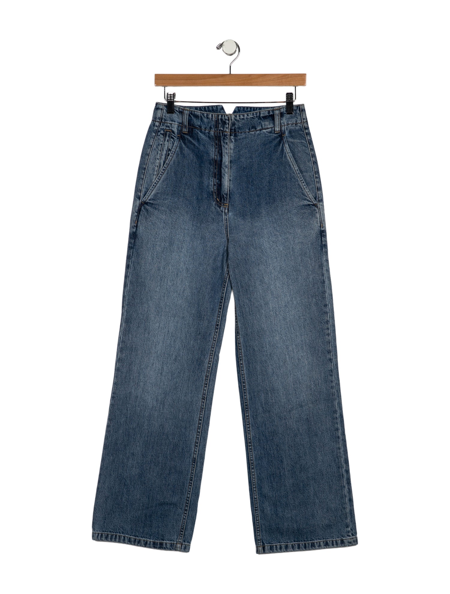 Tibi High-Rise Wide Leg Jeans