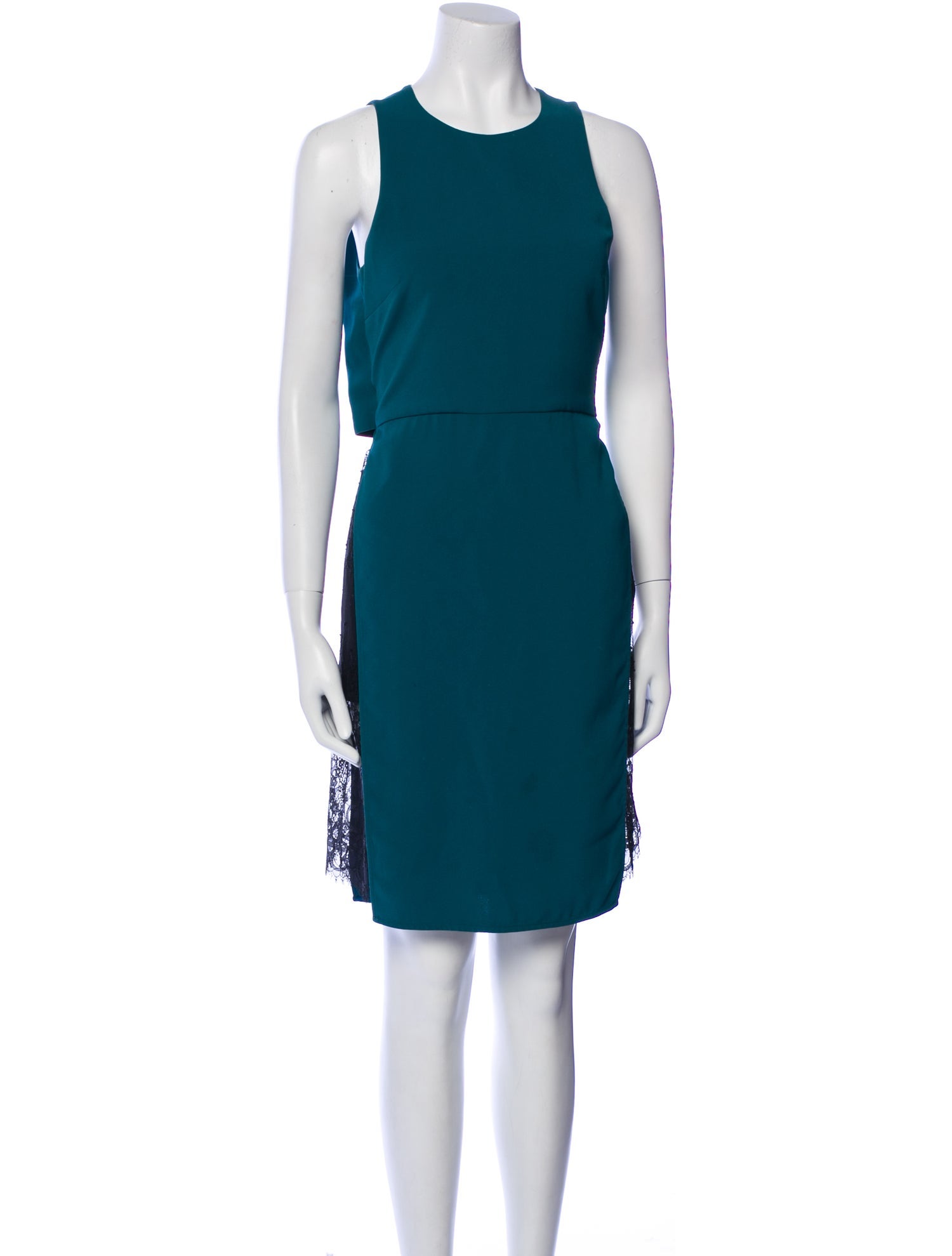 Tibi Crew Neck Knee-Length Dress