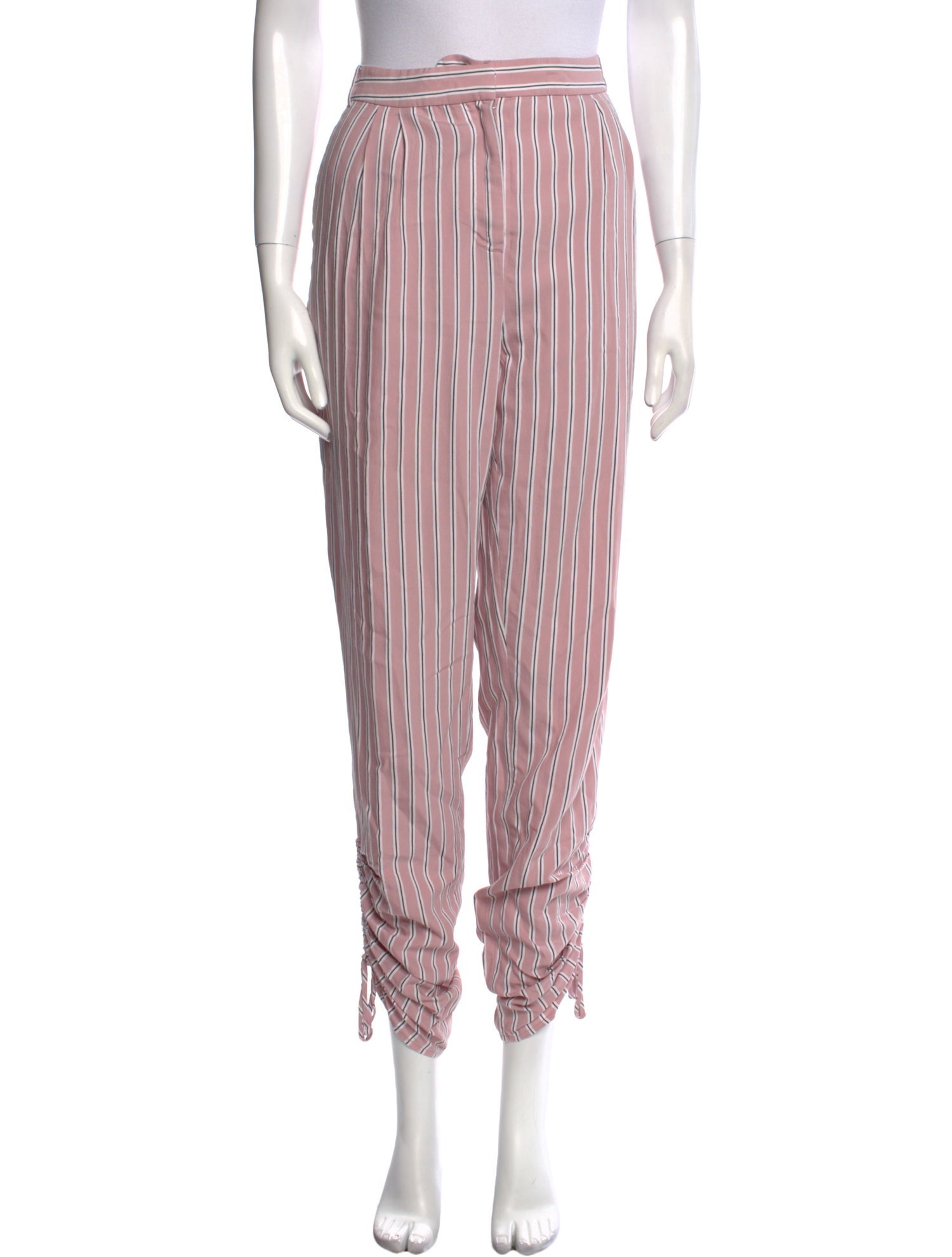 Tibi Striped Skinny Leg Pants
